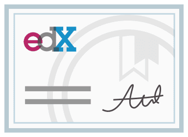 View a PDF of a sample edX certificate